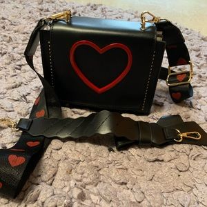 Heart crossbody bag